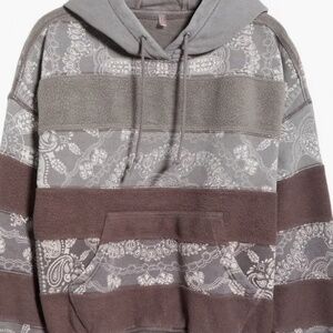 NWT Free People Final Call Bandana Logo Hoodie